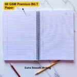 A4 Spiral Notebook Single Line 500 Page 60 GSM BILT Paper