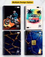 A4 Spiral Notebook Unruled 500 Page 60 GSM BILT Paper