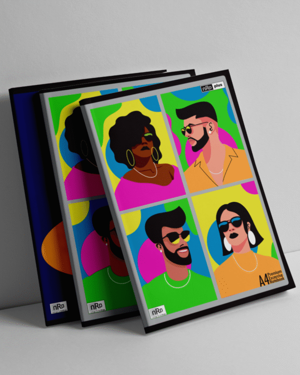 nRp A4 Notebook Single Line NEON Cover 112 Pages