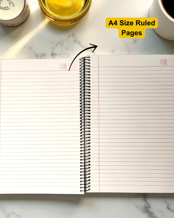 nRp Youth A4 Spiral Notebook | 70 GSM Premium Paper | 450 GSM Laminated Cover | Ruled & Unruled Options