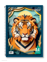 nRp VidyaVeer SE A4 Spiral Notebook | 54 GSM Premium Paper | 250 GSM Laminated Cover
