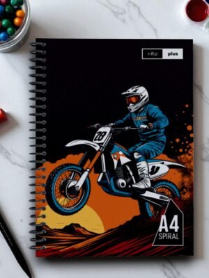 A4 Spiral Notebook 300 Page Single Line Ruled 60 GSM BILT Paper