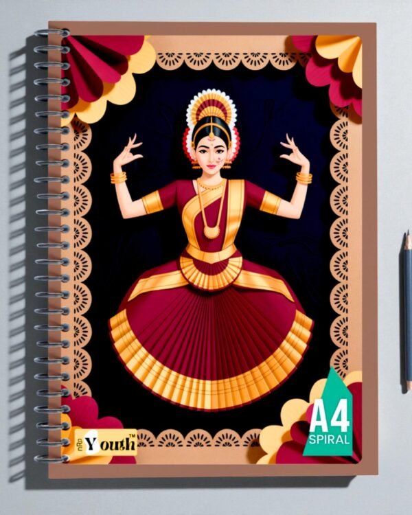 nRp Youth A4 Spiral Notebook | 70 GSM Premium Paper | 450 GSM Laminated Cover | Ruled & Unruled Options