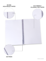 nRp VidyaVeer SE A4 Spiral Notebook | 54 GSM Premium Paper | 250 GSM Laminated Cover