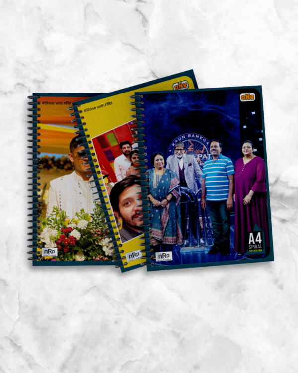 Customized A4 Spiral Notebooks Pack of 6 Notebooks