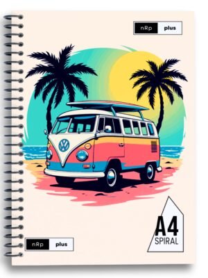 A4 Spiral Notebook Unruled 500 Page 60 GSM BILT Paper