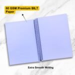 A4 Spiral Notebook Unruled 500 Page 60 GSM BILT Paper