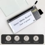 nRp Desk Organizer with Tempered Glass Whiteboard & Calculator