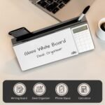 nRp Desk Organizer with Tempered Glass Whiteboard & Calculator