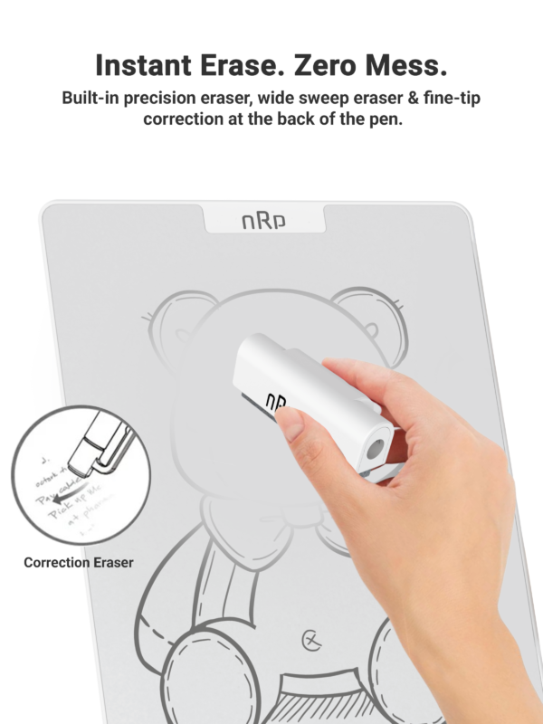 nRp InfiSlate Magnetic Writing Tablet With Eraser and Stylus