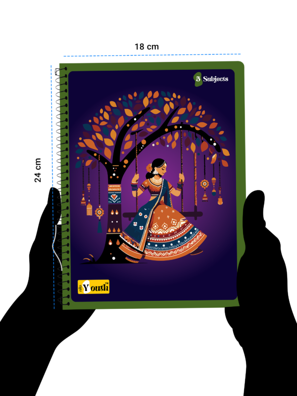NRP (24 X 18 cm) 5 Subject Spiral B5 Notebook  (Multicolor)