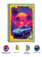 nRp oNe A4 Spiral 180 Page Notebook