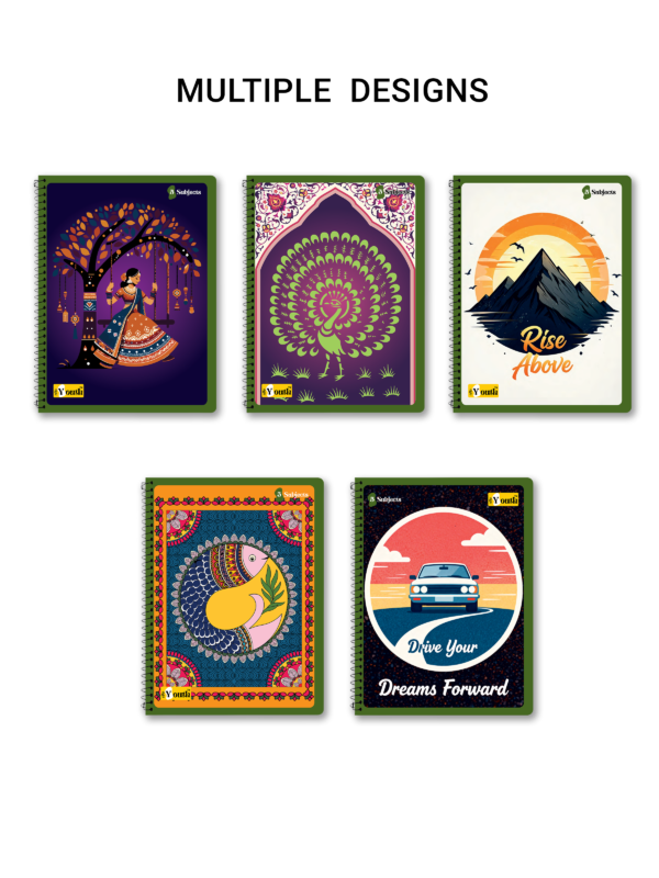 NRP (24 X 18 cm) 5 Subject Spiral B5 Notebook  (Multicolor)