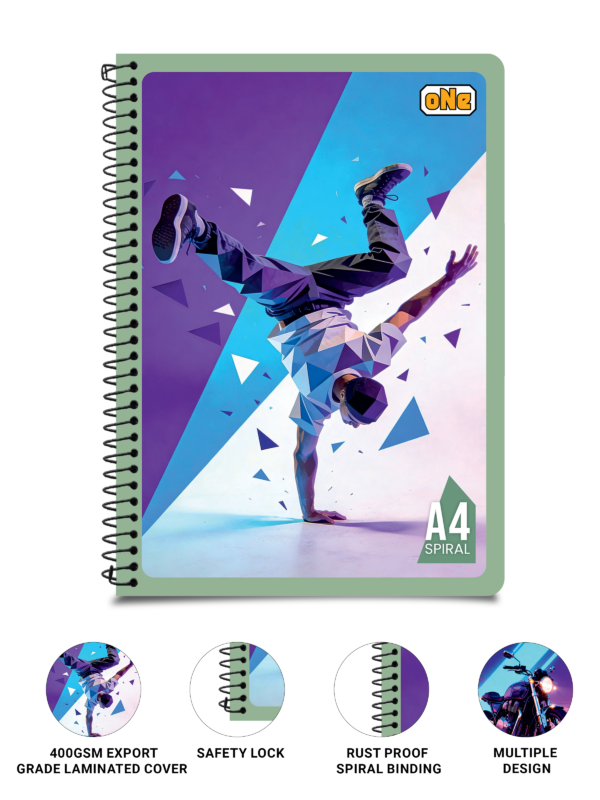 nRp oNe A4 Spiral 312 Page Notebook