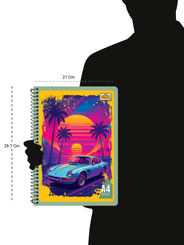 nRp oNe A4 Spiral 180 Page Notebook