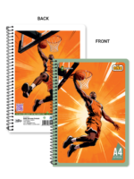 nRp oNe Multi-Subject A4 Spiral Notebook Single Line