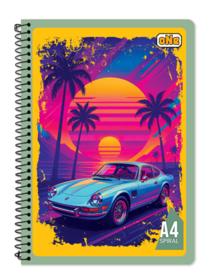 nRp oNe A4 Spiral 180 Page Notebook