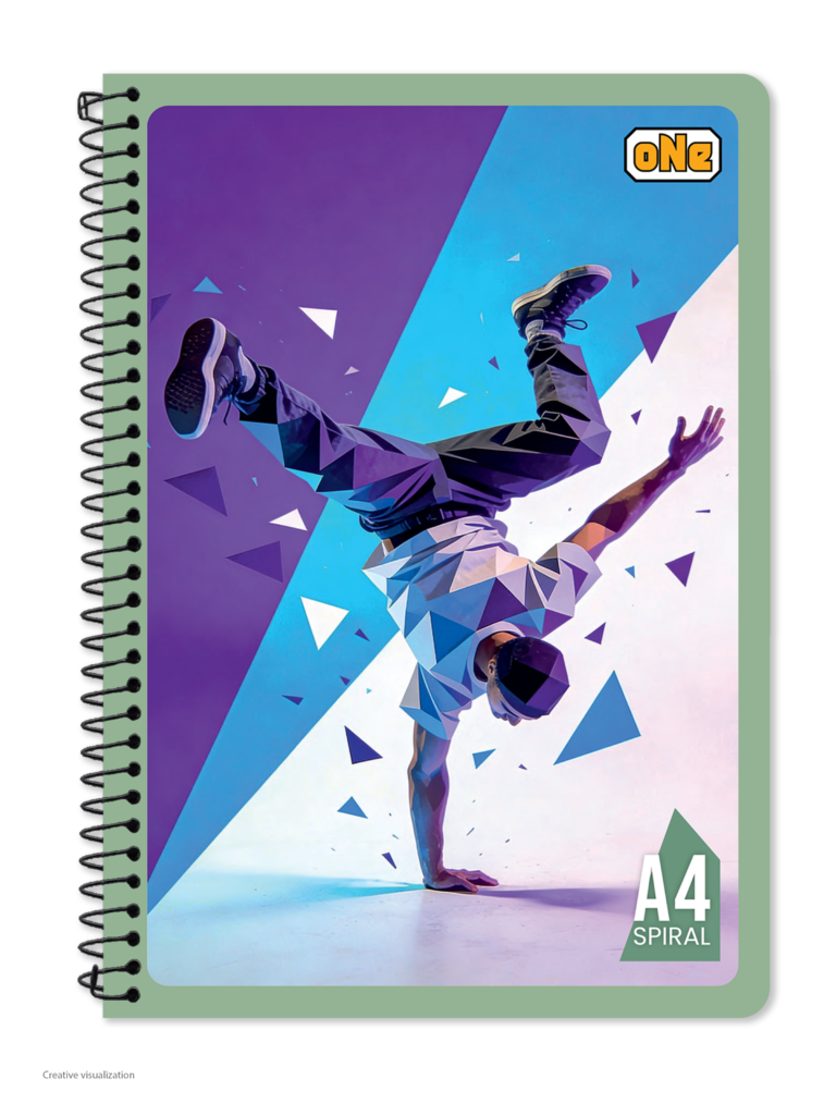 nRp oNe A4 Spiral 312 Page Single Line Ruled Notebook - nRp Kart