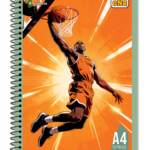 5 Subject A4 Spiral Notebook Unruled 400 Pages