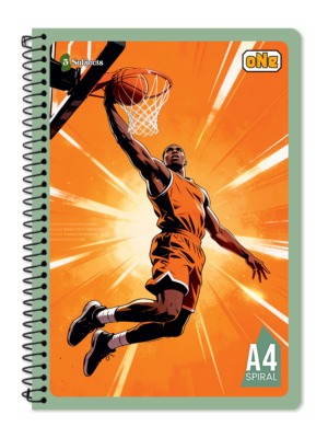 nRp oNe Multi-Subject A4 Spiral  Notebook Single Line