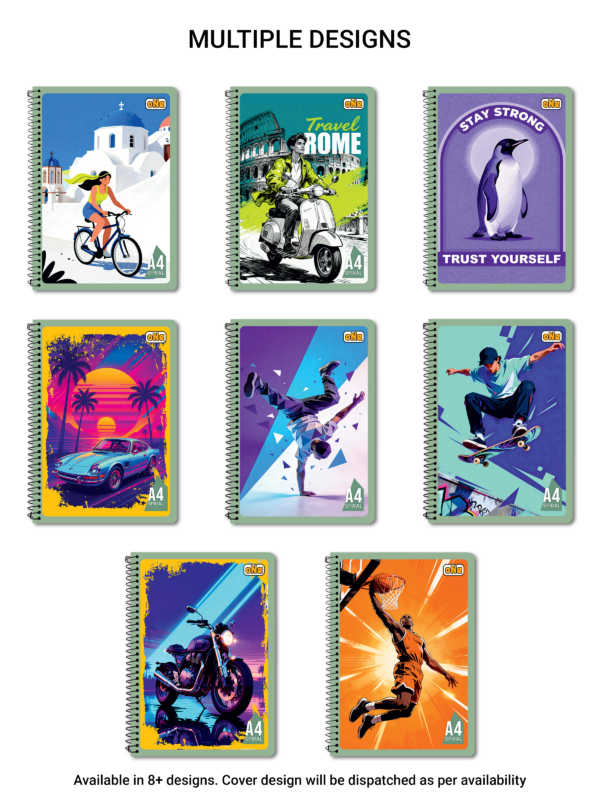 nRp oNe A4 Spiral 180 Page Notebook