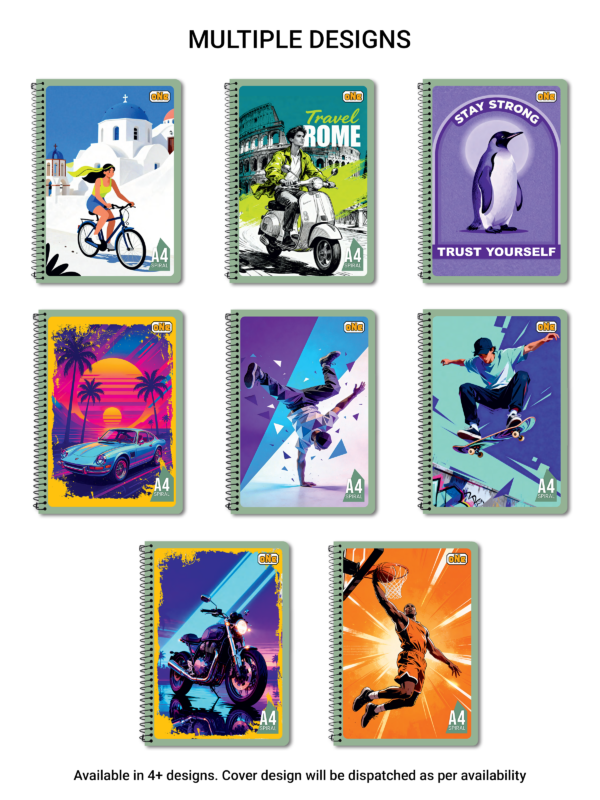 nRp oNe A4 Spiral 240 Pages Notebook