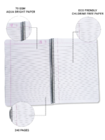 nRp oNe A4 Spiral 240 Pages Notebook