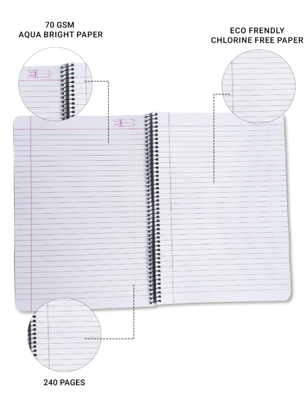 nRp oNe A4 Spiral 240 Pages Notebook