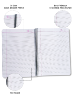nRp oNe A4 Spiral 180 Page Notebook