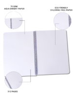 nRp oNe A4 Spiral 312 Page Notebook