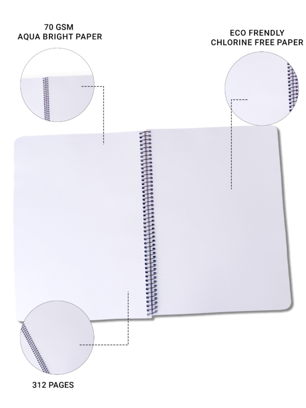nRp oNe A4 Spiral 312 Page Notebook
