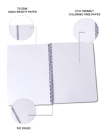 nRp oNe A4 Spiral 180 Page Notebook Unruled