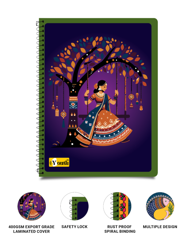 nRp Youth Spiral 18x24  180 Pages B5 Size Spiral Notebook Single Line