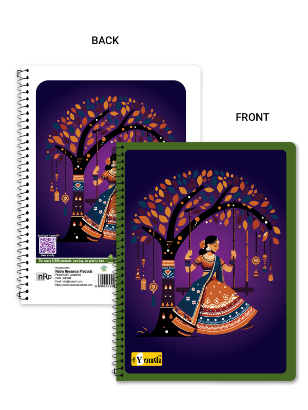 nRp Youth Spiral 18x24  180 Pages B5 Size Spiral Notebook Single Line