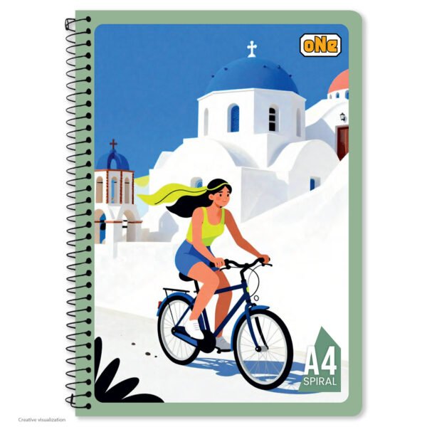 nRp oNe A4 Spiral 240 Page Notebook Single Line