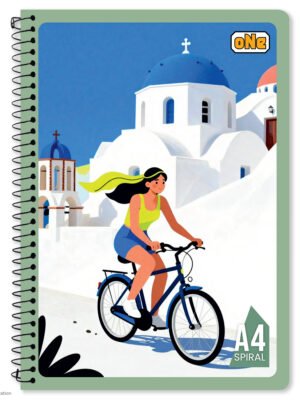 nRp oNe A4 Spiral 240 Page Notebook unruled