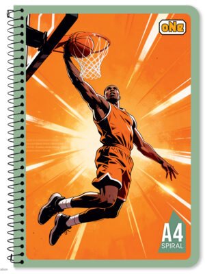 nRp oNe A4 Spiral 180 Page Notebook Single Line