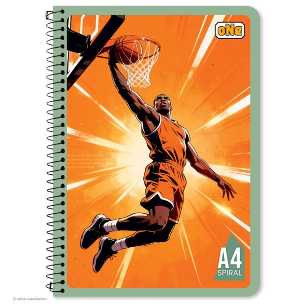 nRp oNe A4 Spiral 180 Page Notebook Single Line