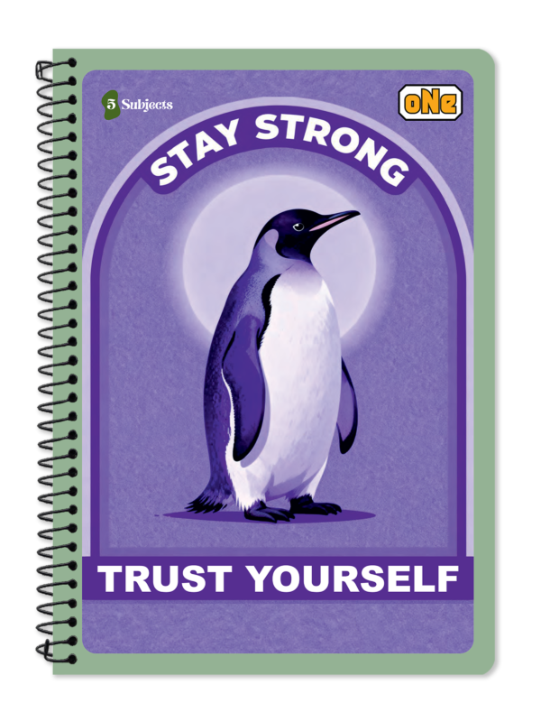 5 Subject A4 Spiral Notebook Single Line Ruled 400 Pages