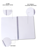 nRp Youth Spiral 18x24  180 Pages B5 Size Spiral Notebook unruled