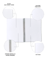 nRp Youth Spiral 18x24  180 Pages B5 Size Spiral Notebook unruled