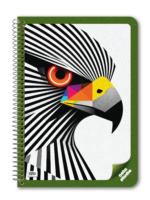 nRp Note Studio A4 Spiral Notebook Single Line Ruled 180 Pages