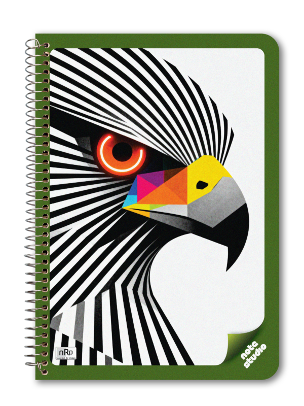 nRp Note Studio A4 Spiral Notebook Single Line Ruled 180 Pages